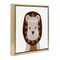 Stupell Industries Neutral Tone Lion Floater Framed Canvas Wall Art Design by Daniela Santiago